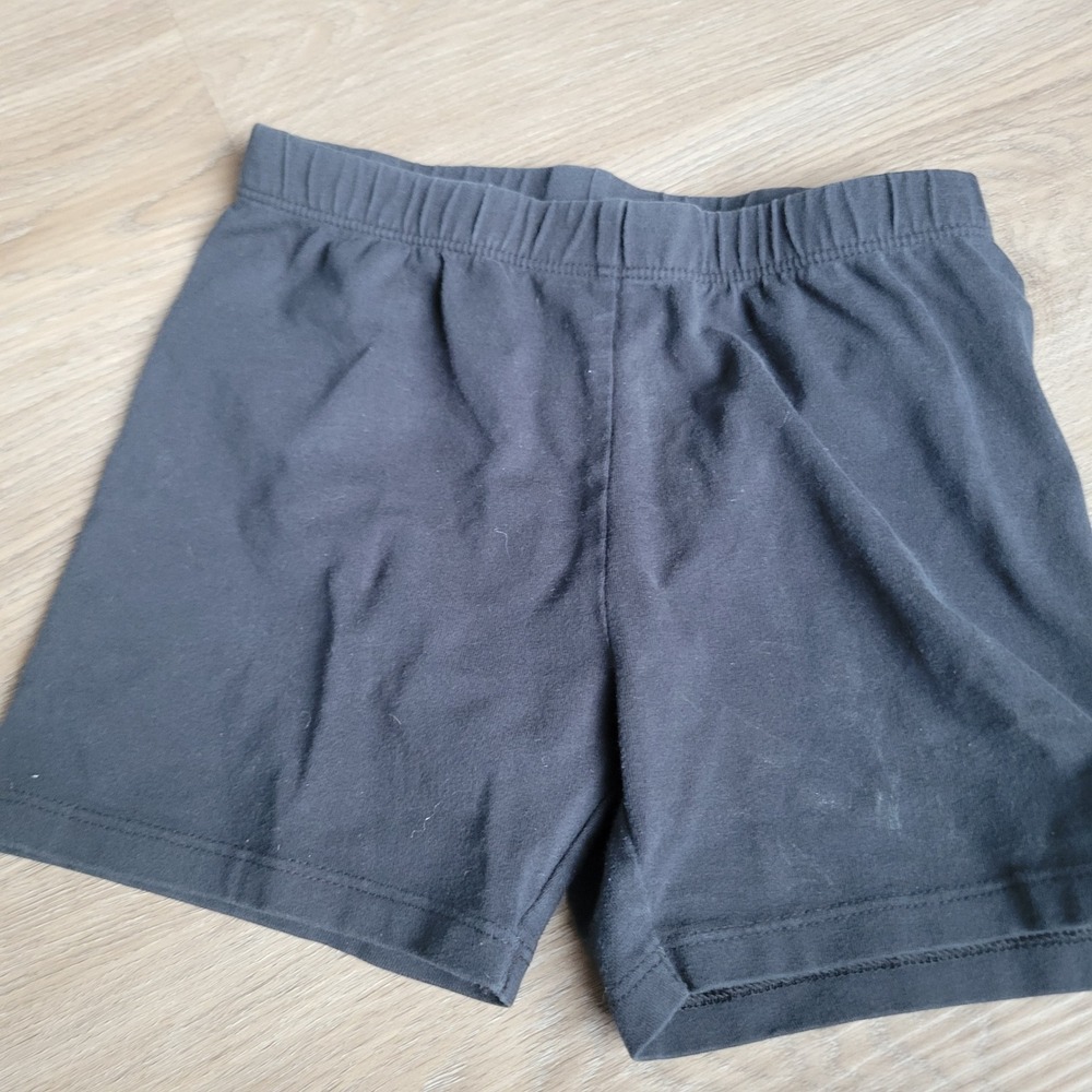Jumping Beans Girls Bike Shorts Size 8 Black Cotton Stretch Athletic Casual‎